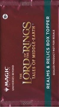 Universes Beyond: The Lord of the Rings: Tales of Middle-earth - Realms & Relics Box Topper Pack