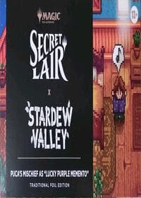 Secret Lair Drop: Secret Lair x Stardew Valley - Puca's Mischief As "Lucky Purple Memento" - Traditional Foil Edition